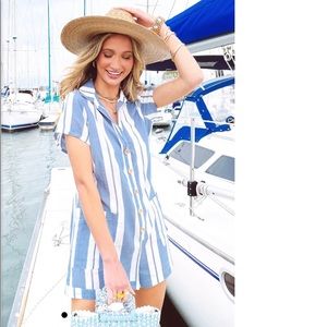 Show Me Your MuMu - Yvette Romper Sailboat Stripe
